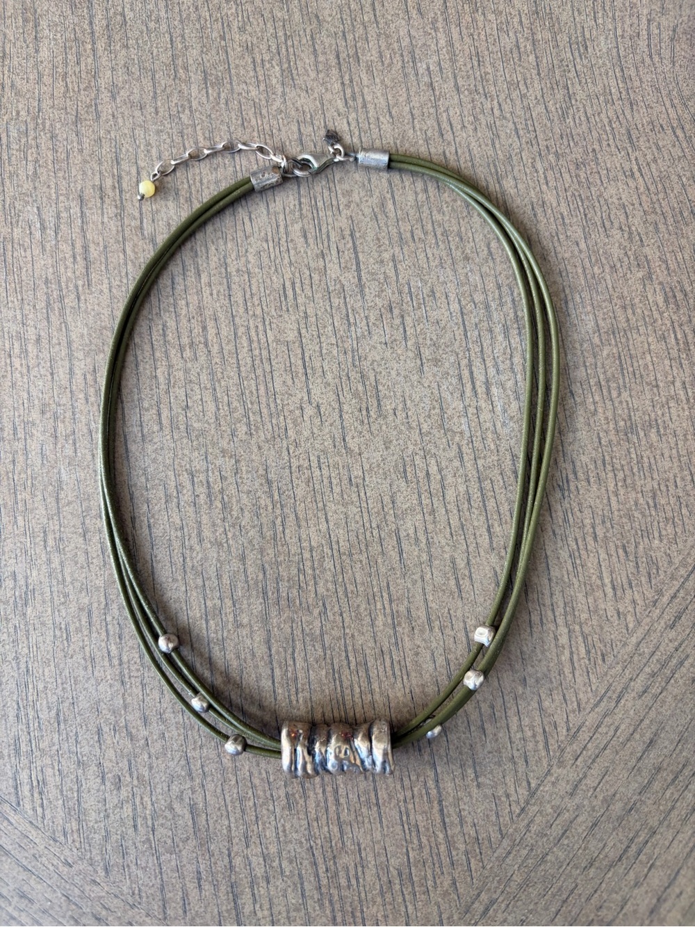 Silpada Sterling Silver Green Necklace